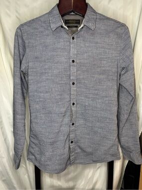 Premium by Jack & Jones Men's Light Blue Button-Up Shirt